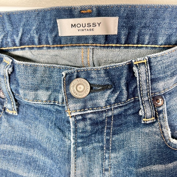 Moussy Vintage Mid Rise Skinny Jeans Medium Wash Size 26 - Picture 3 of 7